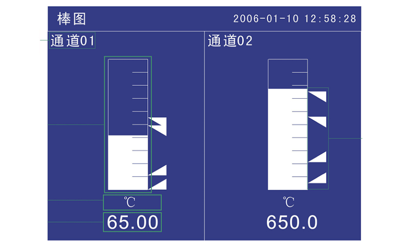 MIK-R4000D記錄儀棒圖顯示