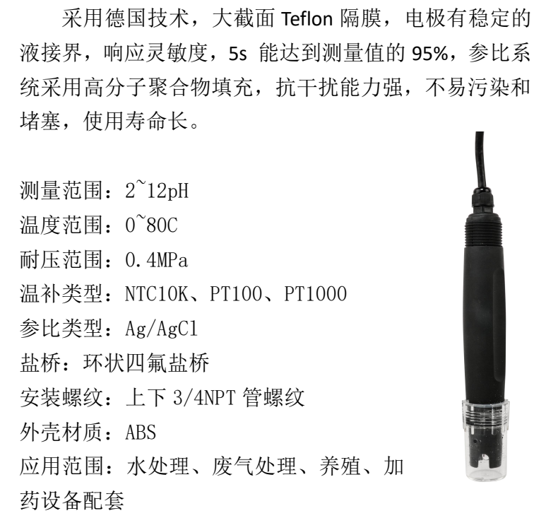 MIK-pH-6001產(chǎn)品參數(shù)